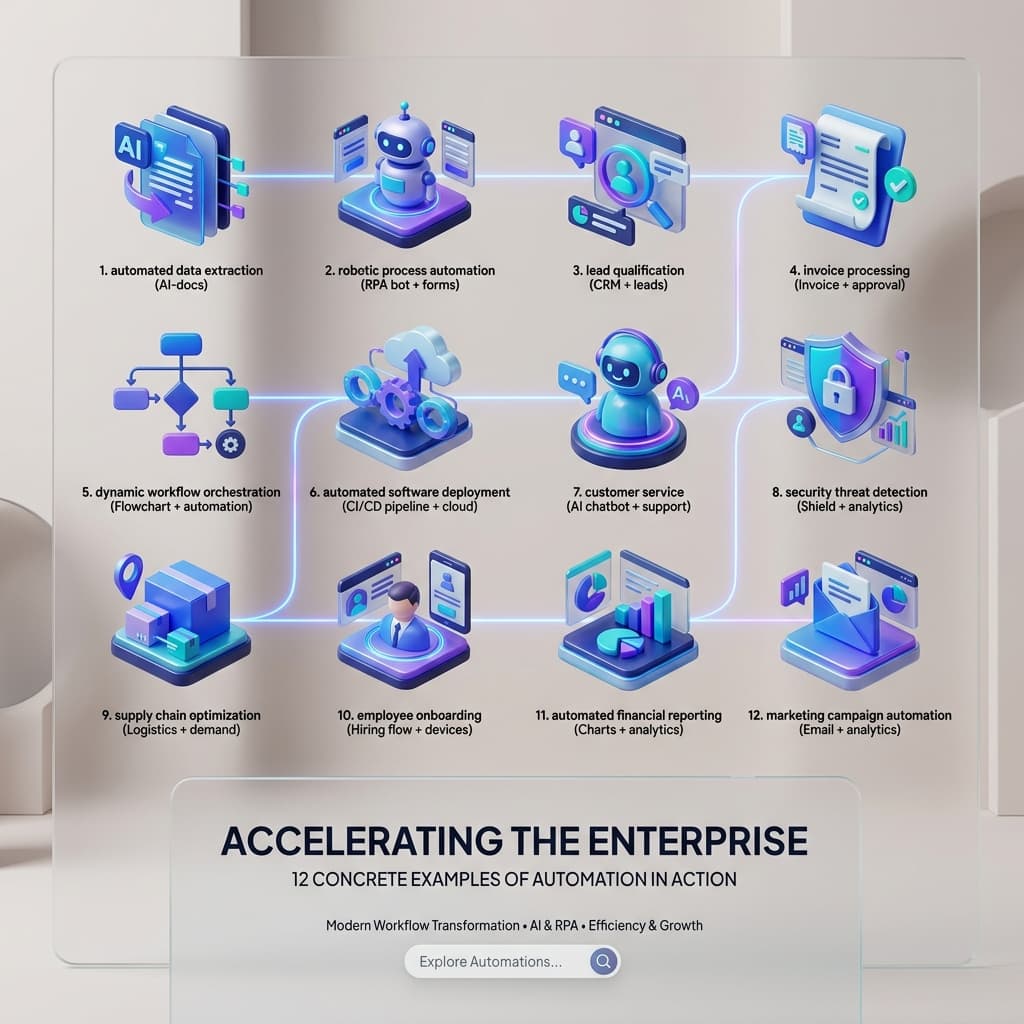Image de couverture pour Automatisation en entreprise : 12 exemples concrets