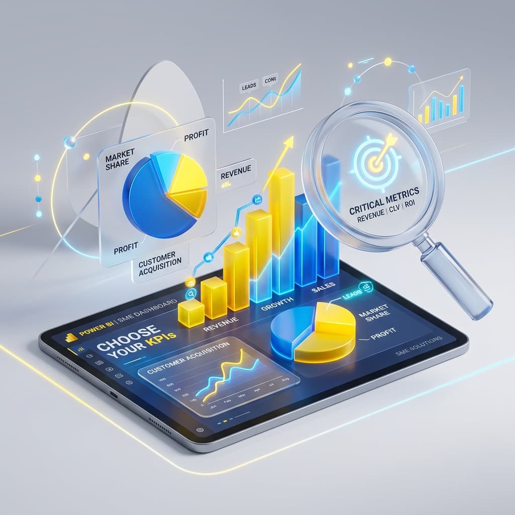 Image de couverture pour Tableau de bord Power BI pour PME : quoi suivre vraiment