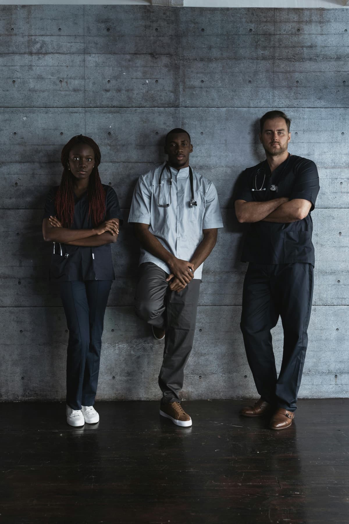 Equipe de professionnels de santé dans un établissement médical